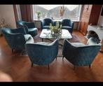 6 prachtige blauwe fauteuils - zo goed als nieuw!, Huis en Inrichting, Fauteuils, Ophalen, Nieuw, 75 tot 100 cm, Stof
