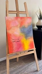 Handgemaakte canvas quote, Huis en Inrichting, Ophalen of Verzenden, Nieuw, Schilderij, Minder dan 50 cm