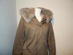 Woolrich parka capuchon met zacht bont heerlijk warm mt S, Bruin, Verzenden, Zo goed als nieuw, Woolrich
