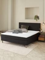 Boxspring - zwart/antraciet (160 cm breed), Huis en Inrichting, Ophalen, Gebruikt, Zwart, Tweepersoons