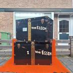 Zeer grote antieke hutkoffers/reiskoffers/scheepskisten, Gebruikt, 100 tot 150 cm, 50 tot 75 cm, Overige materialen