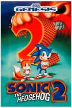 SONIC THE HEDGEHOG 2 Sega videogame Poster, Spelcomputers en Games, Games | Sega, Avontuur en Actie, 1 speler, Nieuw, Ophalen of Verzenden