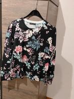 Vest Roberto Sarto - maat 46 - donkerblauw met bloemen, Kleding | Dames, Truien en Vesten, Blauw, Maat 46/48 (XL) of groter, Ophalen of Verzenden