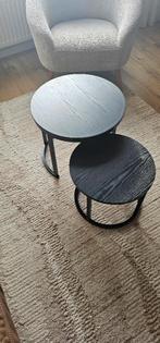 Tafeltjes, Minder dan 55 cm, Industriele, Rond, Zo goed als nieuw