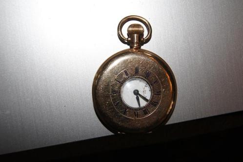 Half Hunter ( Zakhorloge, Antiek en Kunst, Antiek | Klokken, Ophalen of Verzenden