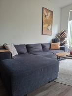 Donkergrijze Hoekbank met ligstuk, Huis en Inrichting, Banken | Bankstellen, Ophalen