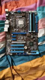 asus p7p55d le moederbord met cpu en ram, Ophalen, LGA 1156, Gebruikt, DDR3
