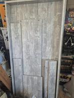 Mooie grijze houten eettafel 180x90, Ophalen, 50 tot 100 cm, Zo goed als nieuw, Vijf personen of meer