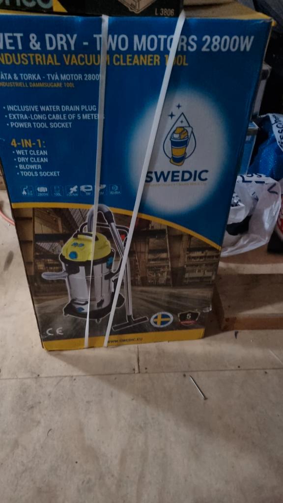 Nieuw!! Swedic Waterstofzuiger - Krachtige Reiniging, Witgoed en Apparatuur, Stofzuigers, Gebruikt, Waterstofzuiger, 2000 watt of meer