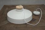 Hippe ronde witte hanglamp NEDA Light & Living metaal hout, Metaal, Ophalen of Verzenden, Zo goed als nieuw