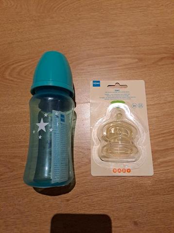 NIEUW!! Hema baby drinkfles met 2 spenen.
 beschikbaar voor biedingen