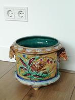 antieke Majolica aardewerk pot, Antiek en Kunst, Ophalen