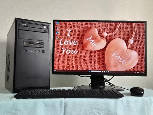 Mooie Basic PC Incl Grote SSD & Lcd & Wind 11, Computers en Software, Desktop Pc's, Gebruikt, 4 Ghz of meer, SSD, Met monitor