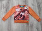 Mooie oranje trui met motor van Funky XS, 98/104. Sweater., Jongen, Funky XS, Trui of Vest, Zo goed als nieuw