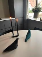 Design kandelaar zwart metaal / merk By Jensen, Zwart, Ophalen of Verzenden, Zo goed als nieuw, Metaal