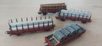 4 Märklin DB rongenwagens+lading artn 4608, Wisselstroom, Wagon, Ophalen of Verzenden, Zo goed als nieuw