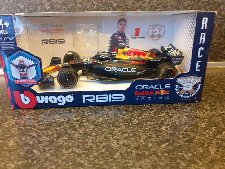 max verstappen rb19  burago 1/24  12,50 euro, Hobby en Vrije tijd, Modelauto's | 1:24, Nieuw, Auto, Bburago, Ophalen of Verzenden