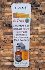 Emaille reclamebord voor Jean A. du Crocq Jr. Huizen Holland, Reclamebord, Gebruikt, ., Ophalen of Verzenden