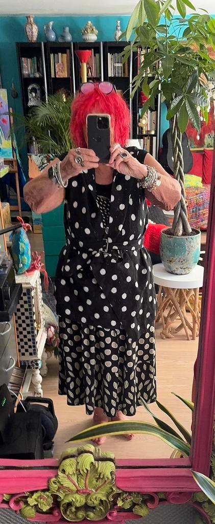 Tuniek van Cora Kemperman maat XL, Kleding | Dames, Blouses en Tunieken, Zo goed als nieuw, Maat 46/48 (XL) of groter, Zwart, Ophalen of Verzenden
