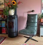 Leren draai fauteuil, Brutus  Shabbies, Huis en Inrichting, Fauteuils, Ophalen of Verzenden, Zo goed als nieuw, 50 tot 75 cm, Leer