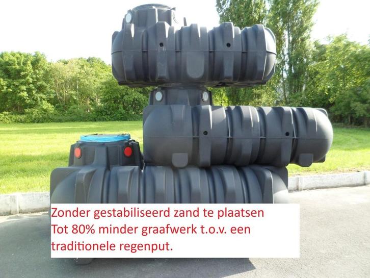 PVC regenwaterput 5.000 liter / Platin merk Graf / PROMO!, Tuin en Terras, Regentonnen, Nieuw, Kunststof, 150 liter of meer, Verzenden