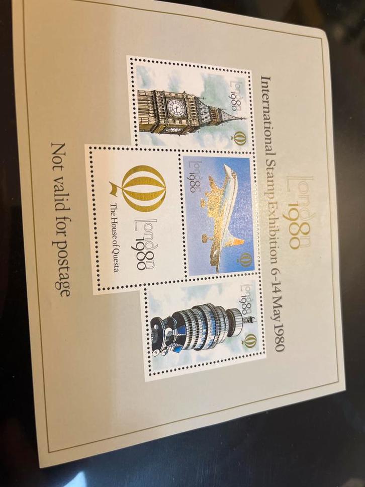 London 1980 blij tgv Postzegel Tentoonstelling, Postzegels en Munten, Postzegels | Europa | UK, Postfris, Ophalen of Verzenden