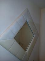 Grote spiegel wit, Huis en Inrichting, Woonaccessoires | Spiegels, Ophalen, Gebruikt, 100 tot 150 cm, Vierkant