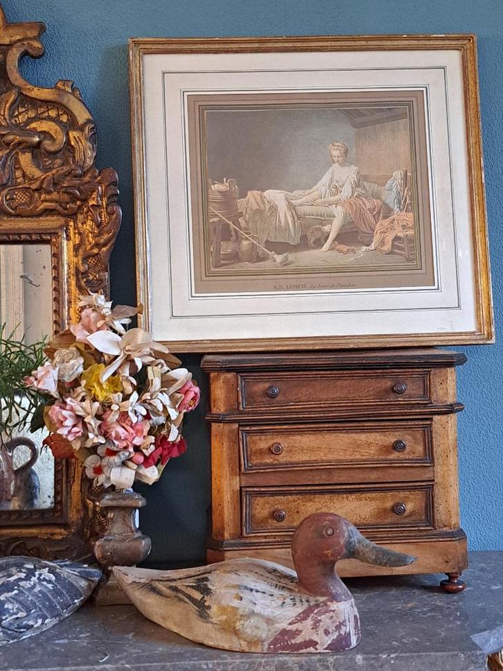 Een leuke oude prent, Antiek en Kunst, Curiosa en Brocante, Ophalen of Verzenden