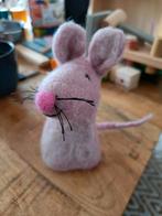 Vilten Muis - Handgemaakt Decoratie, Ophalen of Verzenden, Zo goed als nieuw, Overige typen