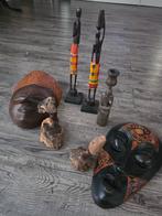 Afrikaanse decoratie set, Antiek en Kunst, Kunst | Beelden en Houtsnijwerken, Ophalen of Verzenden