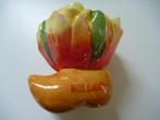 Kleurige eierdop Hollandse tulpen op oranje klomp HOLLAND, Ophalen of Verzenden, Nieuw