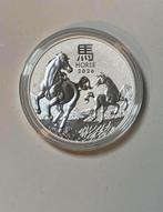 1 ounce zilver 2026 Lunar 3 year of the Horse in capsule, Ophalen of Verzenden, Zilver