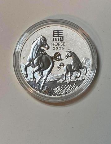 1 ounce zilver 2026 Lunar 3 year of the Horse in capsule beschikbaar voor biedingen