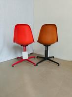 2 Vitra nieuwe Eames Fiberglass Side Stoelen Limited Edition, Huis en Inrichting, Ophalen, Stof, Twee, Bruin