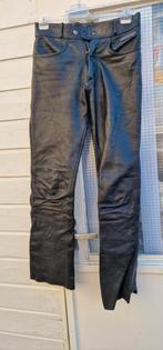 Heren echt lederen  broek maat 48. Lengte 110 cm heup wijde, Ophalen of Verzenden, Zo goed als nieuw, Zwart