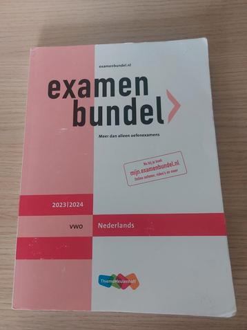 Examenbundel Nederlands vwo 2023-2024 beschikbaar voor biedingen