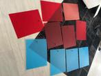 Kewlox schuifdeuren rood en blauw, Ophalen, Gebruikt, 25 tot 50 cm, Minder dan 100 cm