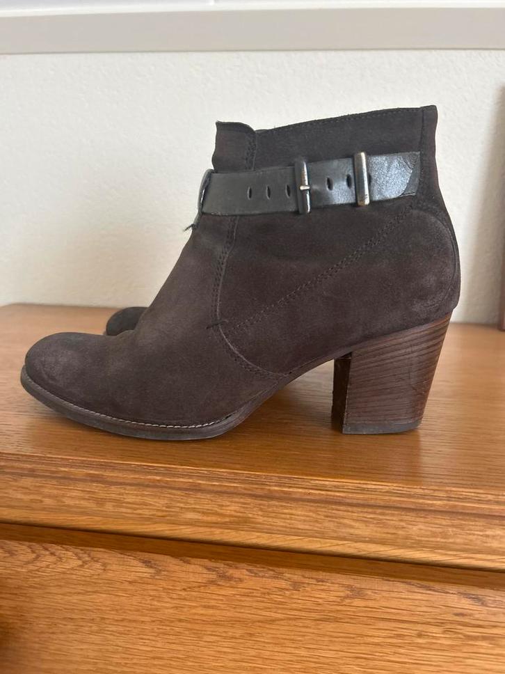 Paul Green Enkellaarsjes Nubuck Maat 5,5, Kleding | Dames, Schoenen, Gedragen, Lage of Enkellaarzen, Bruin, Ophalen of Verzenden