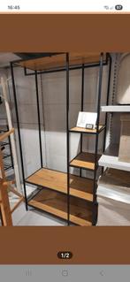 DIRECT OPHALENStijlvolle open kast met planken en hangruimte, 100 tot 150 cm, Ophalen of Verzenden, Zo goed als nieuw, Metaal