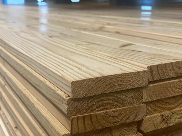 18x90 mm douglas geschaafde kanten ronde kanten., Doe-het-zelf en Verbouw, Hout en Planken, Nieuw