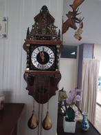 Antieke Wandklok met Gewichten, Antiek en Kunst, Ophalen of Verzenden
