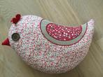 Kussen vogeltje, soort Oilily/Laura Ashley style sierkussen, Ophalen of Verzenden, Zo goed als nieuw, Wanddecoratie