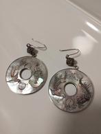 Antiek 19e eeuws chinees zilveren hang oorbellen, Sieraden, Tassen en Uiterlijk, Antieke sieraden, Ophalen of Verzenden, Zilver