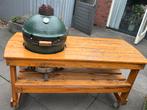 Orginele biggreen egg tafel en biggreen egg maat m, Tuin en Terras, Houtskoolbarbecues, Ophalen, Zo goed als nieuw, Big Green Egg (origineel)