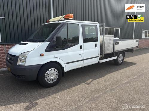 Ford Transit 330 L 2.4 TDCI Open Laadbak Dubbele Cabine, Auto's, Bestelauto's, Bedrijf, Te koop, Centrale vergrendeling, Elektrische buitenspiegels