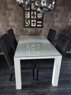 Hoogglans wit Eettafel 160x90 cm, Huis en Inrichting, Tafels | Eettafels, Ophalen of Verzenden, Rechthoekig, 150 tot 200 cm, 50 tot 100 cm