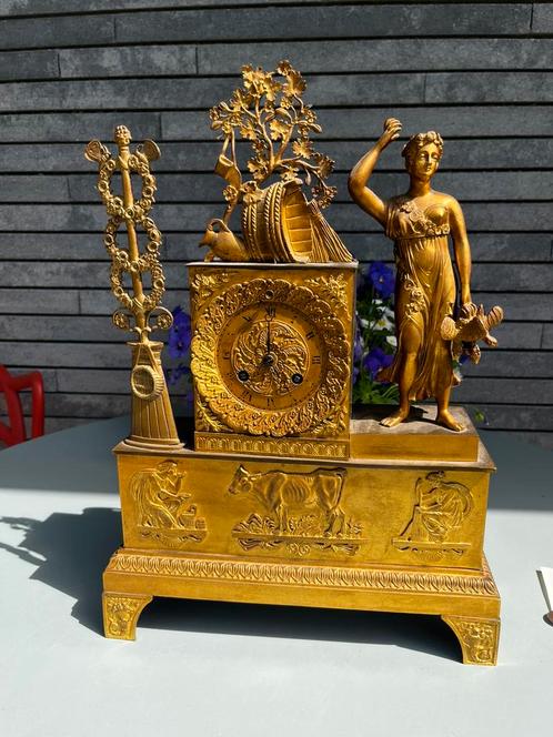 Franse empire penduleklok (begin 19de eeuw), Antiek en Kunst, Antiek | Klokken, Ophalen of Verzenden