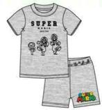 Super Mario Shortama - Grijs - Maat 140, Ophalen of Verzenden, Nieuw, Jongen, Nacht- of Onderkleding