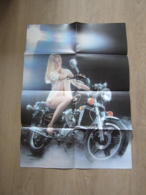 Honda o.a. CX 500 / CB750 / CBX /CR80 poster folder 1979 ?, Motoren, Handleidingen en Instructieboekjes, Honda, Ophalen of Verzenden