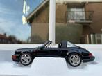 1:18 Porsche 911 964 Carrera 4 Targa blauw 1990 Norev, Hobby en Vrije tijd, Modelauto's | 1:18, Auto, Norev, Norev, Zo goed als nieuw